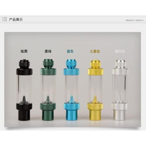 WYIN W00-02A One Way Metal CO2 Bubble Counter Check Valve, Silver, Gold, Black, Blue, Green, for CO2 Regulator, DIY CO2 SYSTEM