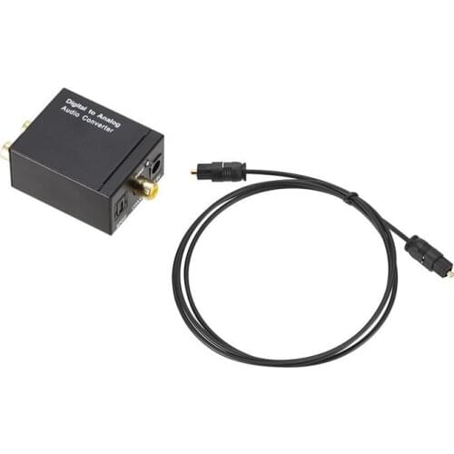 3.5MM Jack Optical Fiber Coaxial Signal to Analog DAC SPDIF Stereo Digital to Analog Audio Converter