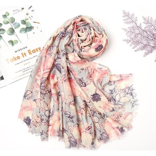2020 Women Printed Hijab Scarf Muslim Femme Viscose Cotton Headscarf Islamic Hijab Large Size Shawls and Wraps Musulman 10pcs