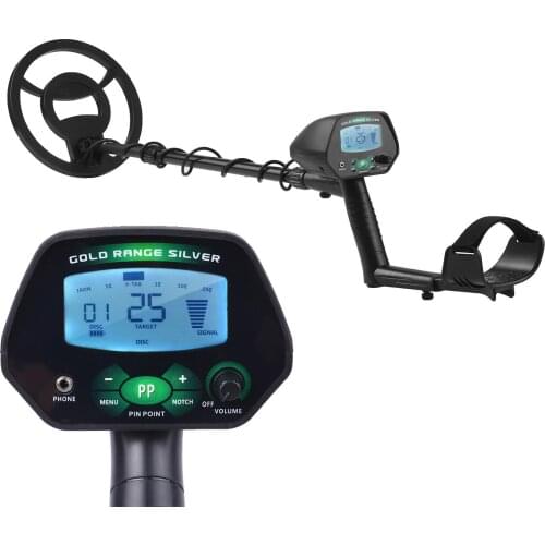 Outdoor Metal Finder Underground Metal Detector LCD Treasure Finder Gold Digger Hunter Backlight Pinpoint Notch Disc Modes