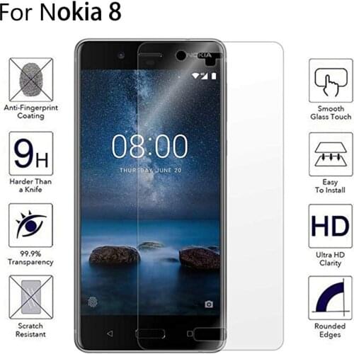 Full Cover Tempered Mobile Phone Glass For Nokia 5 8 Full Glue Coverage Screen Protector For Nokia5 Nokia8 Protective Film Glass