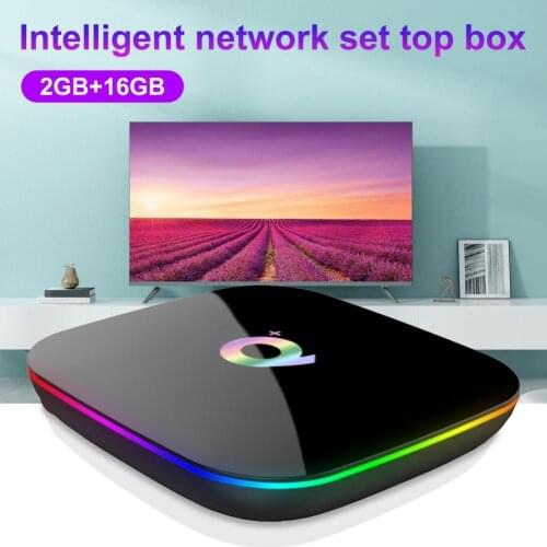 Q PLUS Smart TV Box Multifunctional HD-compatible TV Accessory 2GB+16GB WiFi 4K H6 Quad Core Set Top Box for Android 9.0