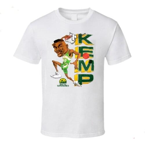Shawn Kemp Seattle Basketball Retro Caricature T Shirt Tee Men Size S-3Xl Nm144