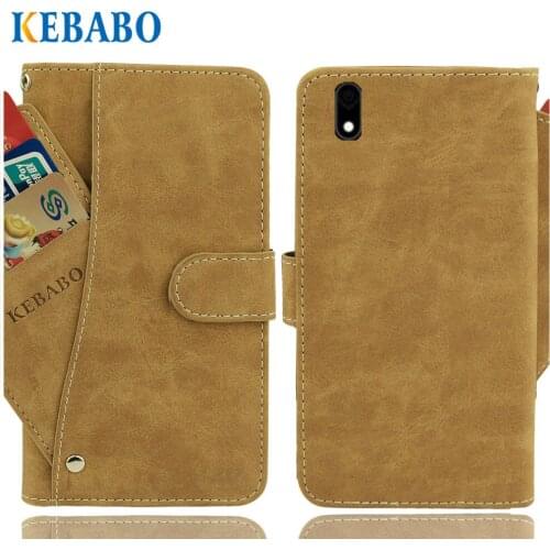 Vintage Leather Wallet Fly Life Compact Case 5" Flip Luxury 3 Front Card Slots Cover Magnet Stand Phone Protective Bags