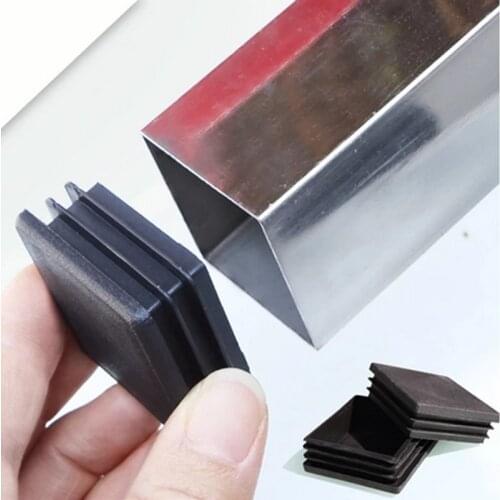 MroMax Stair Guardrail Post Cover Plastic 38*38/40*40/45*45/50*50/60*60mm Square Plug Post End Caps Guardrail Tube 8/12/24pcs