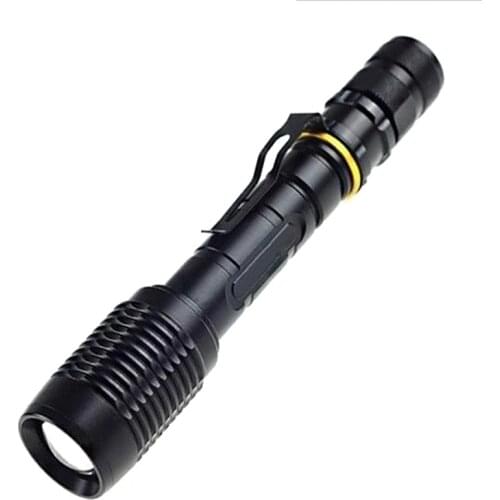 XML-T6 6 LED 18650 Flashlight Tactical 150000Lumens Telescopic Zoom Aluminum Focus Torch Safety Flashlight Outdoors Hiking