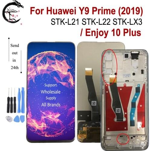 LCD With Frame For Huawei Y9 Prime 2019 Display STK-L21 STK-L22 STK-LX3 Screen Touch Sensor Digitizer Assembly Enjoy 10 plus LCD