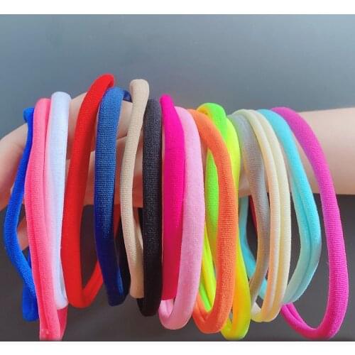100pcs/lot Baby Girls Nylon Headbands 30-34cm Wholesale Nylon Hair bands DIY Headband For Children Toddler Baby Hair Accessories