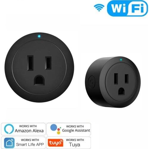 10A WiFi Smart Socket US Plug Mobile Home Remote Control Tuya/smart Life APP Timing Plug Voice Control With Alexa Google Home