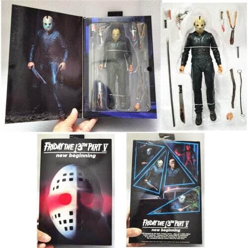 18cm NECA Jason Figure Roy Burns Friday the 13th Jason Action Figure Collectable Model Toy gift 7inch