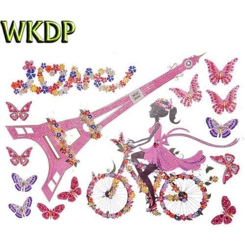 5D DIY Diamond Painting Embroidery 3D Wall Stickers Kits Mosaic Rhinestones Christmas New Year Gift Home Art Decoration