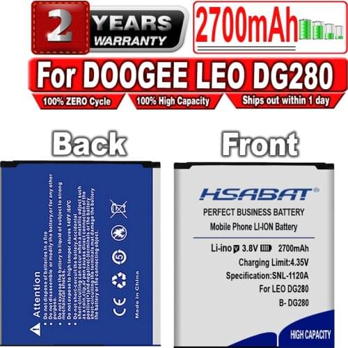 HSABAT 2700mAh Battery for DOOGEE LEO DG280