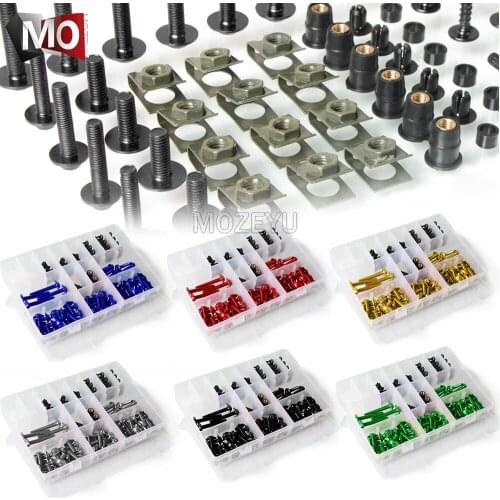 For HONDA CBR600F CBR600RR CBR650F CBR650R CBR900RR CBR929RR CBR954RR Motorcycle Fairing Bolts Nuts Kit Fastener Clips Screws