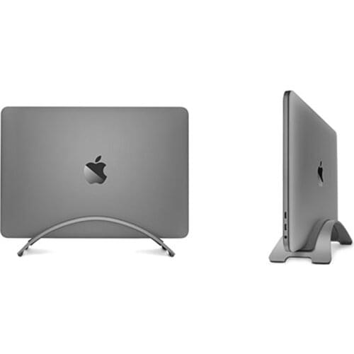Aluminum Alloy Space-saving Laptop Vertical Stand Desktop Erected Holder for MacBook Pro Air Retina