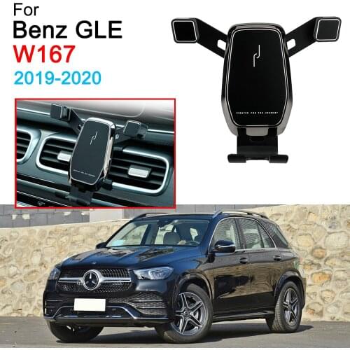 Gravity Car Mobile Phone Bracket Air Vent Mount Support Phone Holder for Benz GLE W167 Accessories 2019 2020