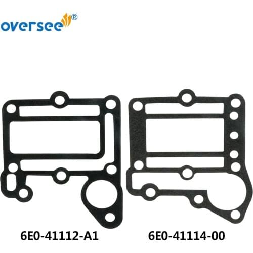 6E0-41112 ;6E0-41114 Gasket Exhaust Kit For Yamaha Outboard Motor 2T 4HP 6E0 Model 6E0-41112-A0; 6E0-41114-A0