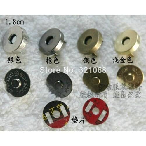 1.8 cm magnetic buckle accessories retro fashion handbags accessories diy manual button button suck iron magnet wholesale