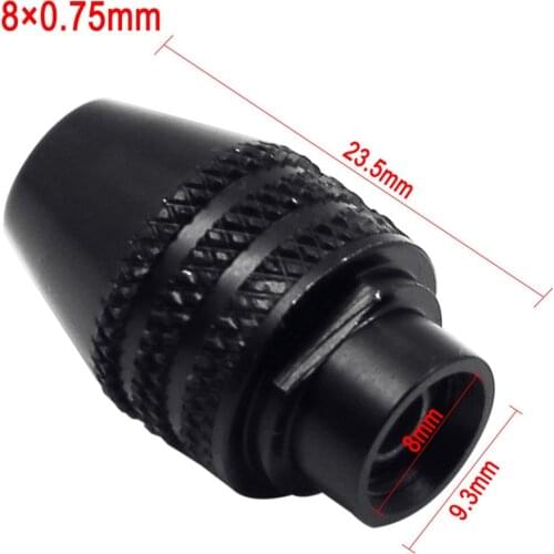 0.3-3.4mm Mini Multi Chuck Keyless Quick Change Three-Jaw Drill Chuck M7 M8x0.75 For Rotary Tools