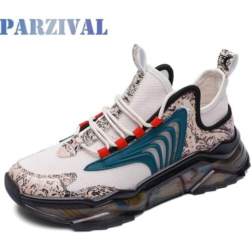 PARZIVAL Men Shoes Breathable Male Sneakers Soft Mens Casual Shoes Tenis Luxury Shoes Trainer Running Shoes For Men Gym Shoes
