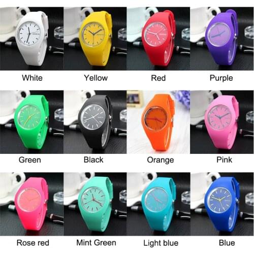 2019 New Fashion Classic Silicone Women Watch simple style wrist watch Silicone Rubber casual dress Girl Relogio masculino clock