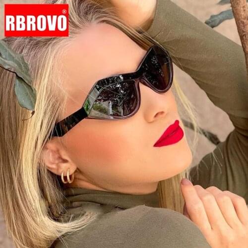 RBROVO 2021 Cat Eye Sunglasses Women Brand Designer Eyewear For Women/Men Vintage Punk Sun Glasses Female Shades Oculos Feminino