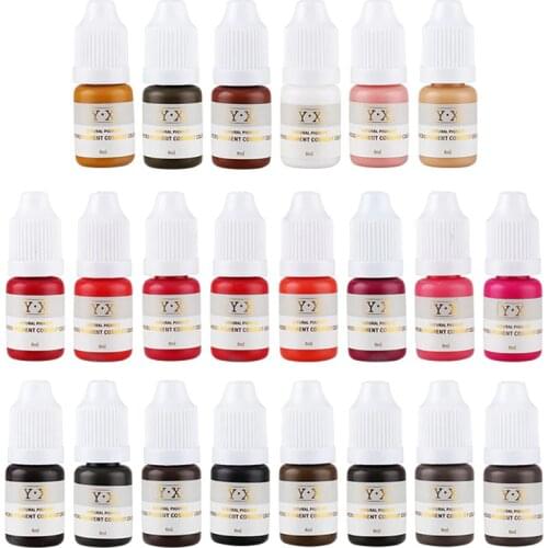 Semi Permanent Makeup Eyebrow Ink Lips Eye Line Tattoo Color Microblading Pigment MH88