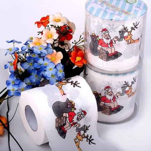 Christmas Print Roll Paper Xmas Gifts 2021 Christmas Decorations For Home Merry Christmas Ornament Natal