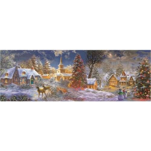 Needlework for embroidery DIY DMC High Quality - Counted Cross Stitch Kits 14 ct Oil painting - The Stillness of Christmas