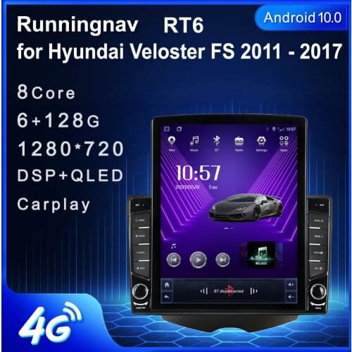 Runningnav For Hyundai Veloster FS 2011 2012 2013 2014-2017 Tesla Type Android Car Radio Multimedia Video Player Navigation GPS