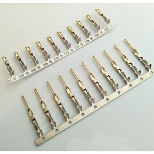 100/200pcs For Half Gold Plated Dupont Connector Need Tinniness Copper 2.54 mm Metal Terminal Femal Or Male Pin Free Shipping