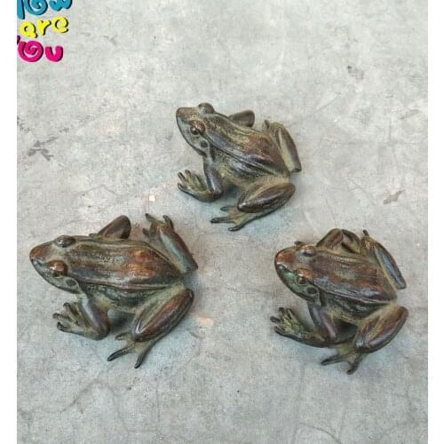 3 Vintage Rresidence Amulet frog Exorcise spirit lar mascot lucky bless house