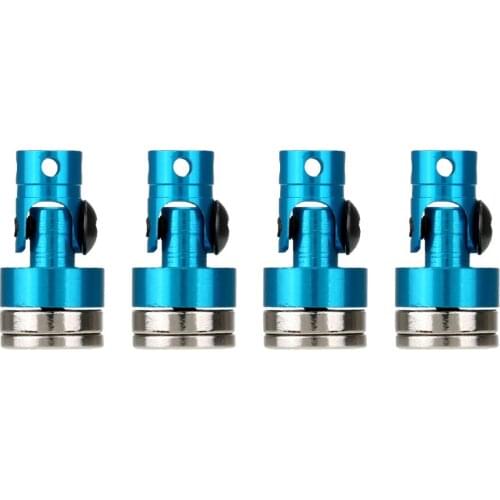 4pcs Aluminum Invisible RC Car Vehicle Body Post for 1/10 AXIAL SCX10 Blue