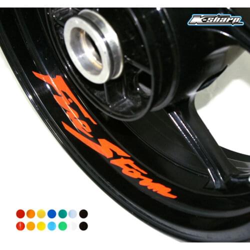 8 X custon inner rim decals wheel reflective sign Stickers stripes Fit YAMAHA FINE STOIM