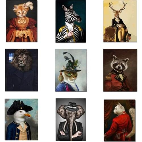 DIY Diamond Painting Elephant Lion Cat Portrait Diamond Mosaic Full Diamond Embroidery Diamond Accessories Room Decoration