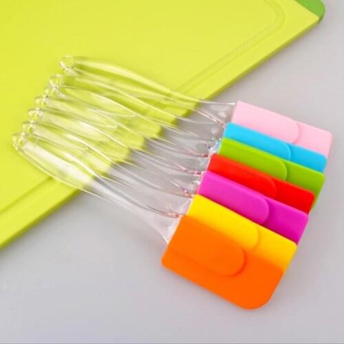 Random Color Food Grade Non Stick Butter Cooking Silicone Spatula Cookie Pastry Scraper Cake Baking Spatula Silicone Tools