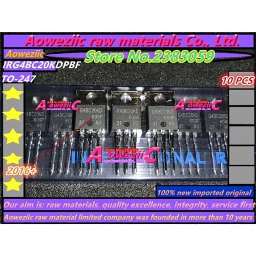 Aoweziic 2016+ 100% new imported original IRG4BC20KD IRG4BC20KDPBF G4BC20KD TO-220 MOS Field Effect 600V 13A 60W