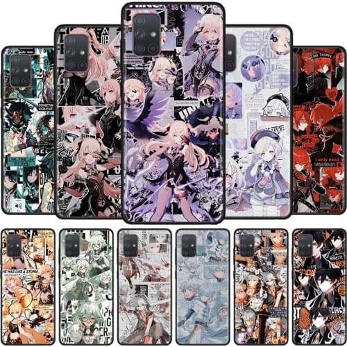 Genshin Impact Silicone Case For Samsung Galaxy A51 A71 A21s A31 A41 A11 A21 A91 A32 A42 A52 A72 5G Phone Cover Coque Bag