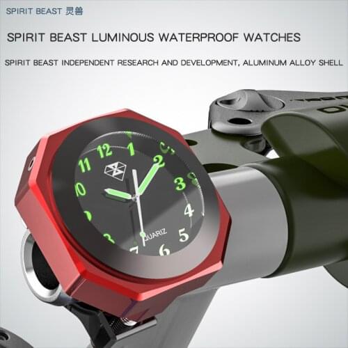 Motocross Table Clock Parts Scooter Decorative Luminous Hour Bell Waterproof Electronic Bell Car Clocks and Watches Sports Watch
