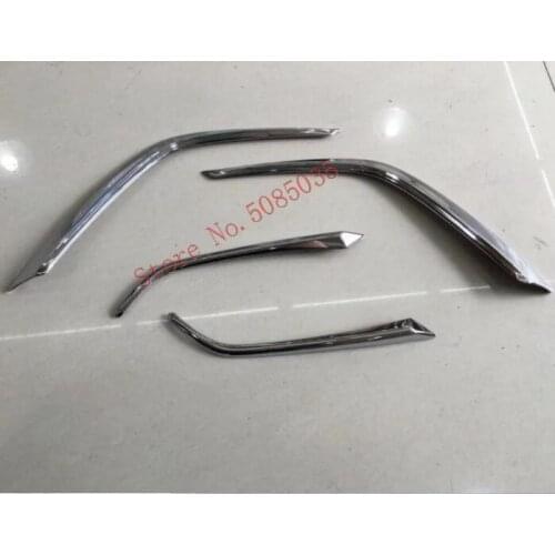 For Mazda CX-3 CX3 2018 2019 Front fog lights eyebrow frame trim ABS Chrome Exterior decoration accessories car styling