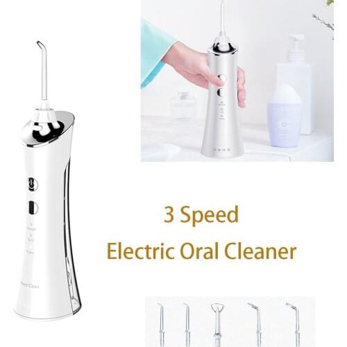 3 Speed Electric Oral Irrigator USB Rechargeable Ultrasonic Water Irrigator Dental Irrigator Jet Dental Cleaner