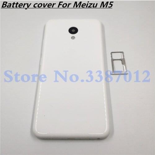 Battery Door Back Cover Housing Case For MEIZU M5 5.2 Inch With Antenna+Power Volume Buttons+Camera lens+Sim Card Tray