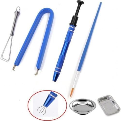 Mechanical Keyboard Tweezers Lube tool Brush Switch Puller Stem Picker Holder IC Claw for cherry kailh gateron ttc candy switch