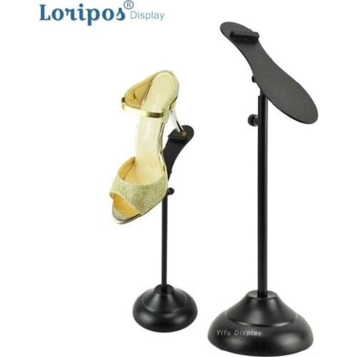Metal Black Shoe Display Stand Shoe Riser Holder Stand Store Furniture Shoes Tray Bracket Store Table Shoes Shelf Showing Props