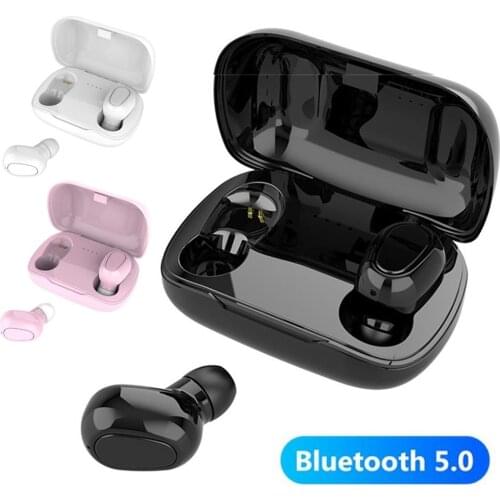 Twins Mini Earphones Wireless V5.0 In Ear Earbud Noise Cancelling Headset With Charging Case For Cellphones