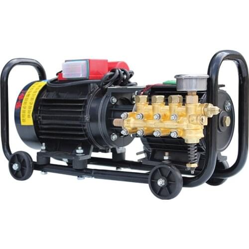 QL-280 high pressure washer pump 220V AC 1.6KW commercial cleaning machine wheeled car washer 10LPM 1-6MPA for car washing shop
