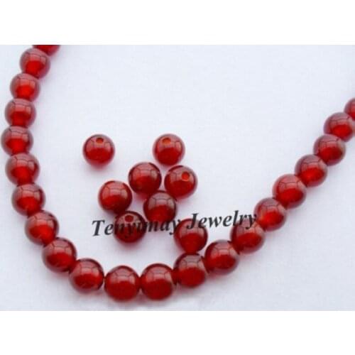 Wholesale 5 Strands 8mm Red Agat Loose Beads For DIY, Agat Jewelry Findings Free Shipping