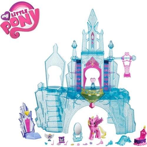 Original Brand My Little Pony Toys Friendship is Magic Castle Crystal Suit For Little Baby Christmas Birthday Gift Girl Bonecas