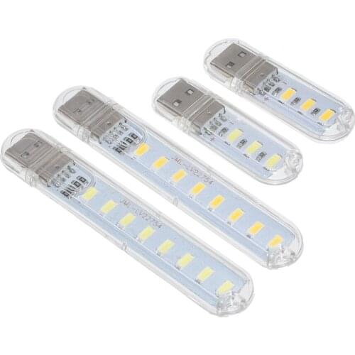 Mini Mobile Power USB LED Lamp DC5V 3 LED 8 LED Camping Computer Portable Night USB Gadget Lighting For PC Laptop