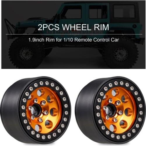 2PCS Zinc Alloy 1.9in Beadlock Wheel Rim Hub 8/12 Round Hole for 1/10 RC Crawler for Hsp Redcat Traxxas Tamiya Hpi RC4wd Axial