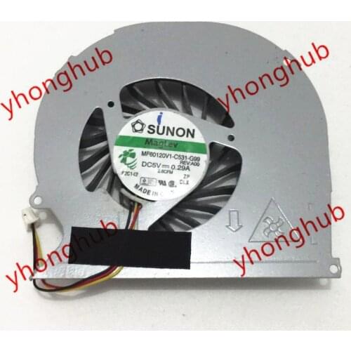 SUNON MF60120V1-C531-G99 MF60120V1-C530-G99 3-wire DC5V 0.28A Server Laptop Cooling Fan Both model Can Replace